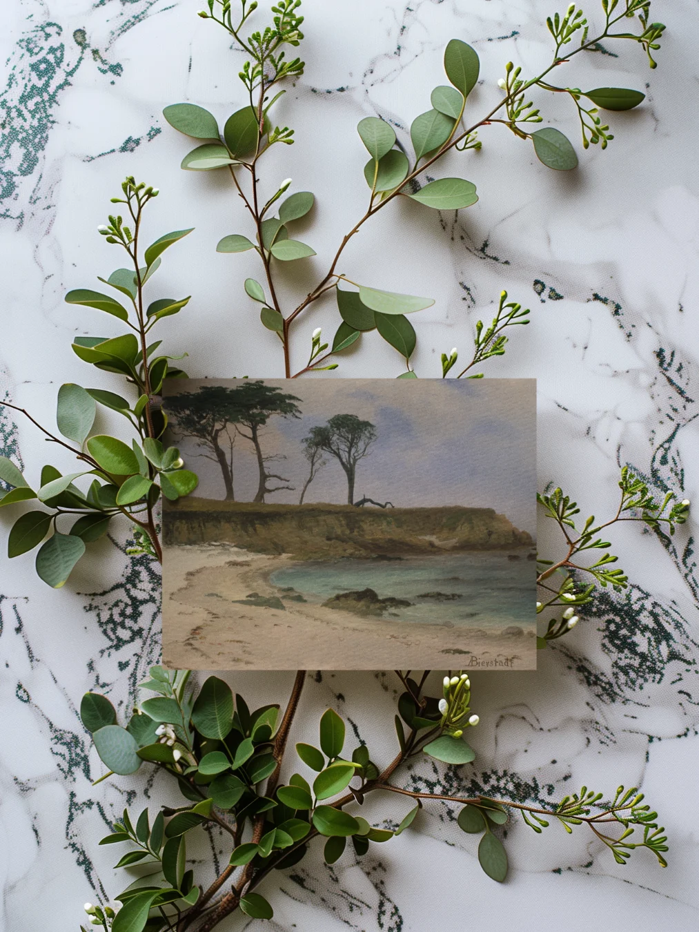 Sea Cove (Albert Bierstadt) Greeting Card product image (1)