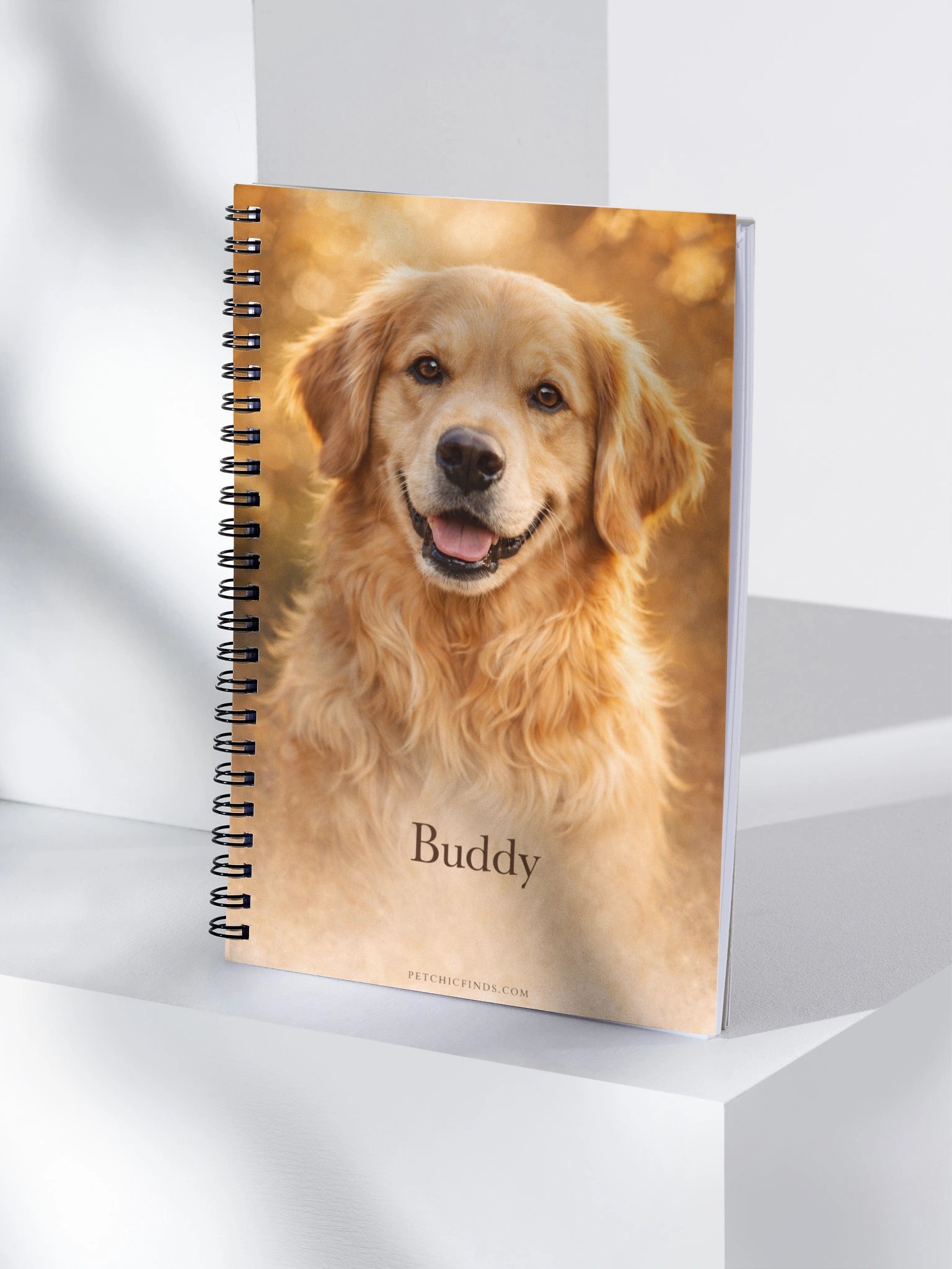 Golden Retriever Autumn Bliss Spiral Notebook product image (4)