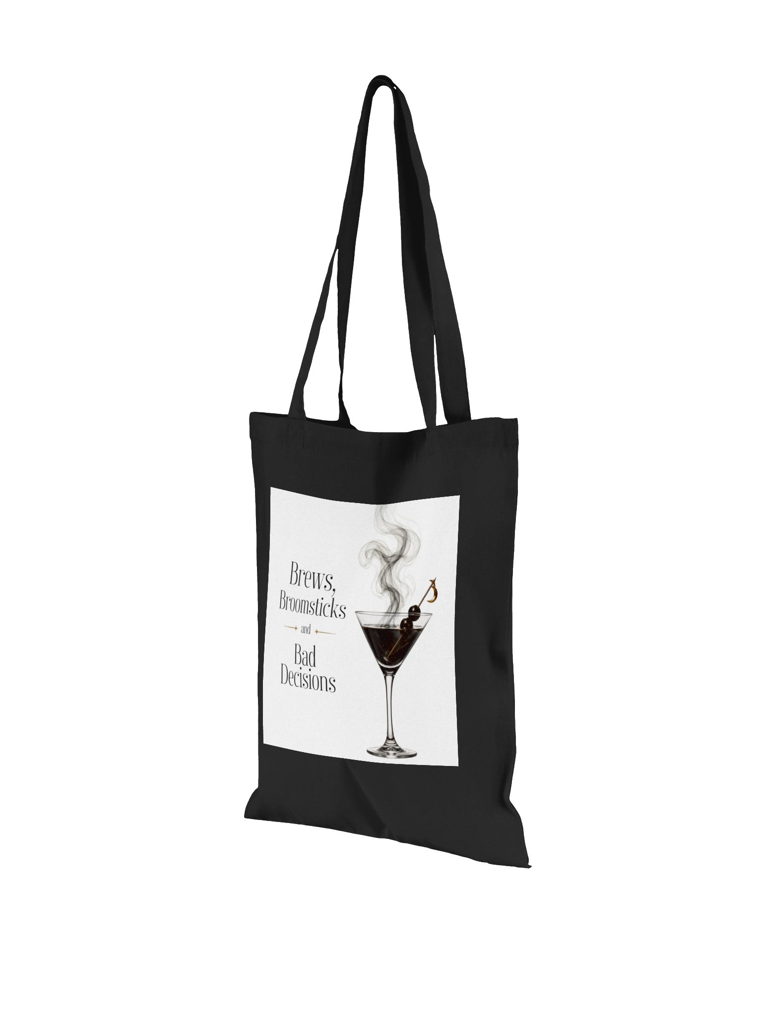 Brews, Broomsticks & Bad Decisions Tote in Black product image (2)