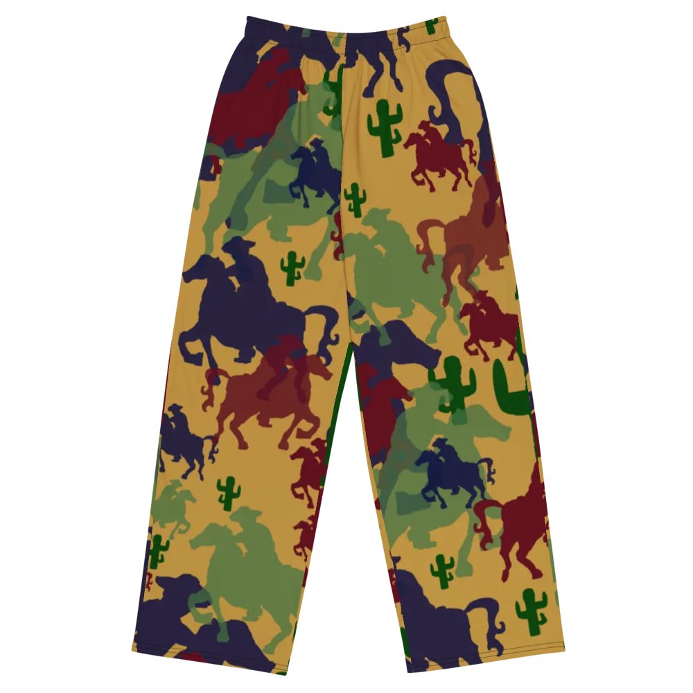Cowboys Pattern Wideleg Pants product image (2)
