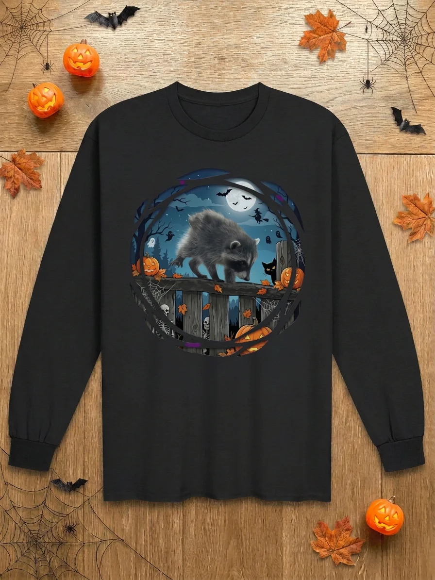 Jimothy's Halloween Full Moon Long Sleeve Shirt product image (2)