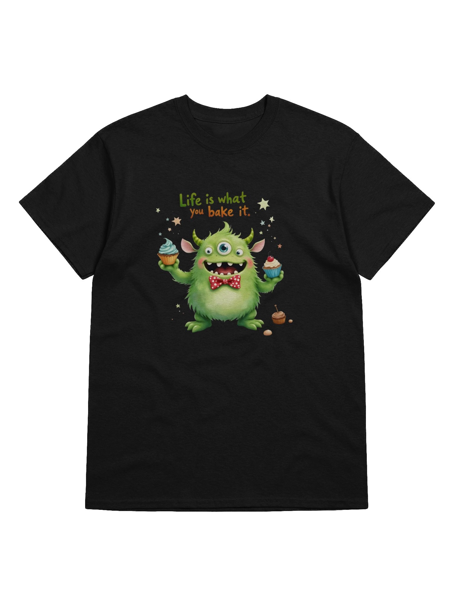 "Life is What You Bake It" Funny Baking Monster T-Shirt - Cute Baker Gift for Baking Lovers product image (10)