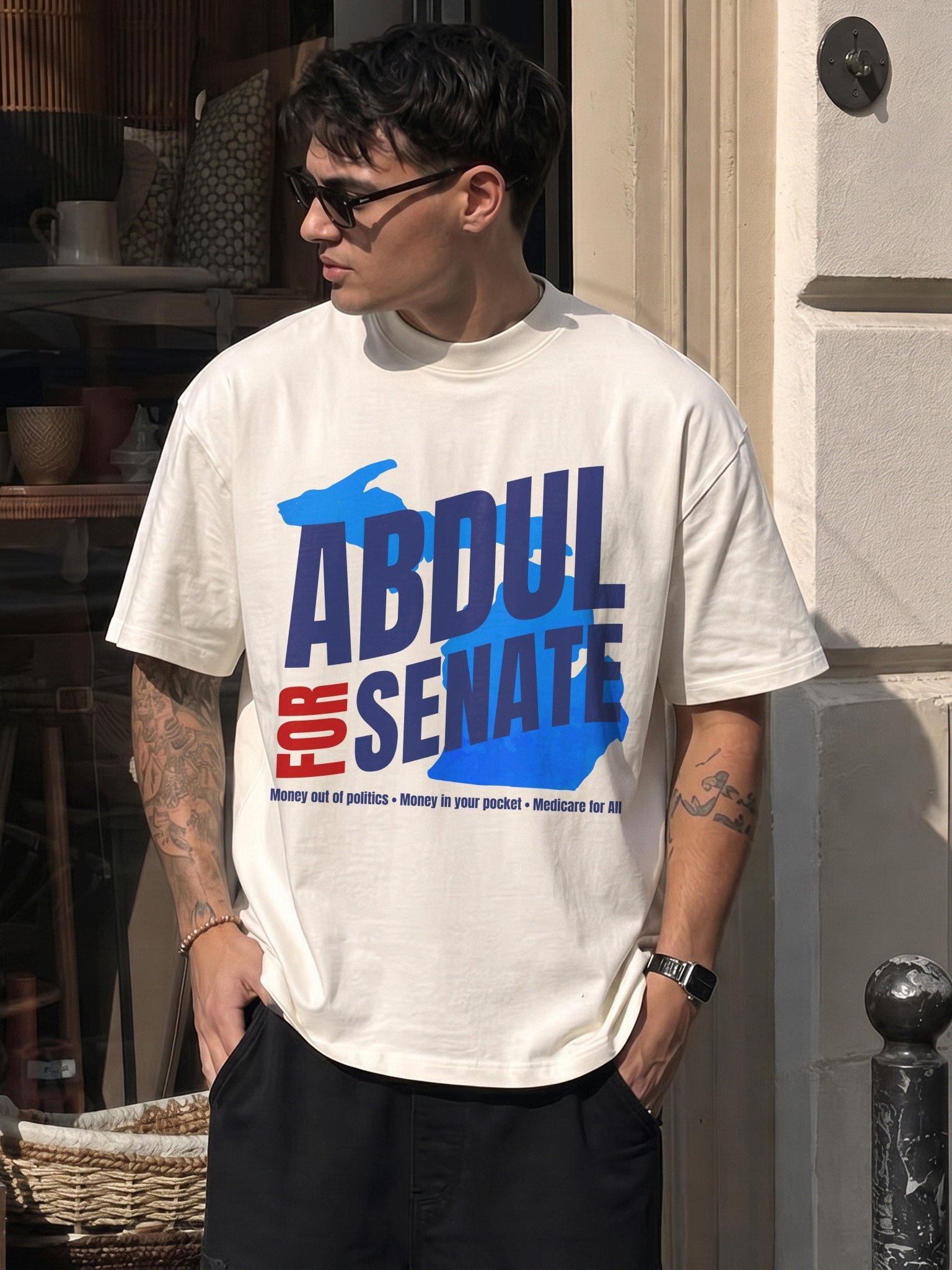 Abdul El-Sayed for Senate Michigan Midterm Election 26 Progressive Political T-Shirt product image (26)