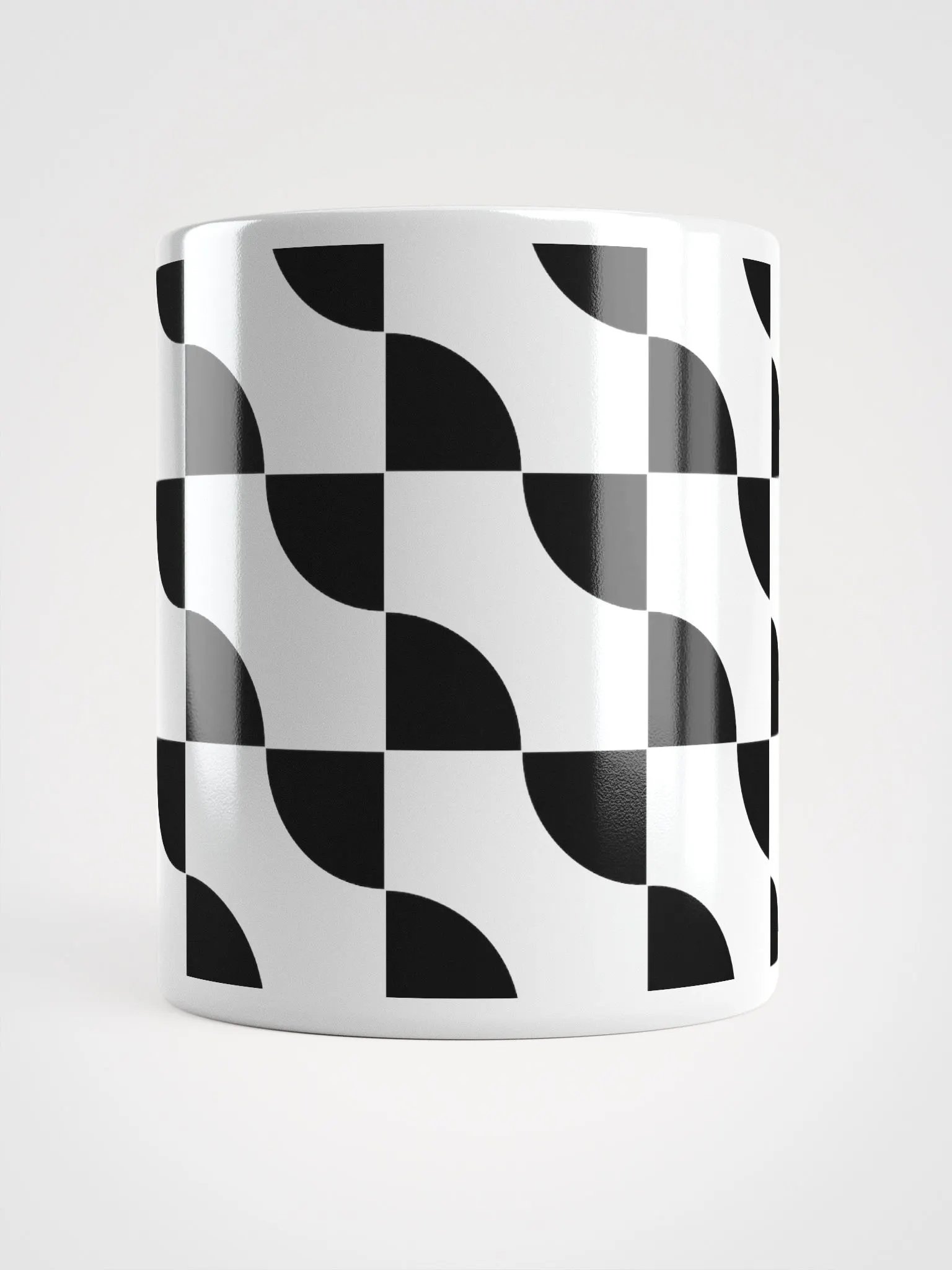 Sliced Circles Within Rectangles Pattern Design Mug product image (13)