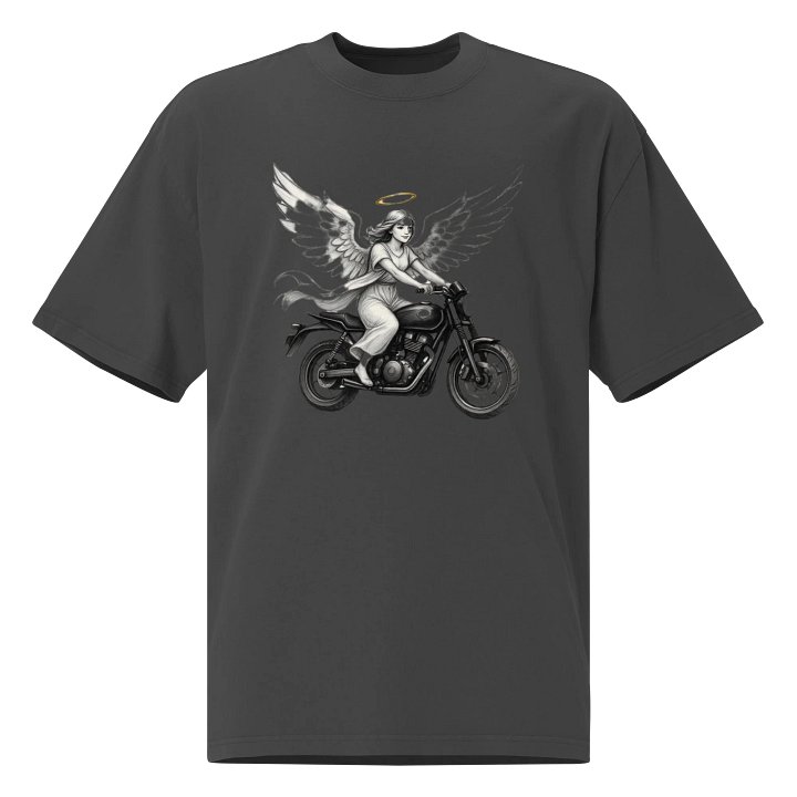 Heavenly Ride Oversized Faded T-Shirt product image (1)