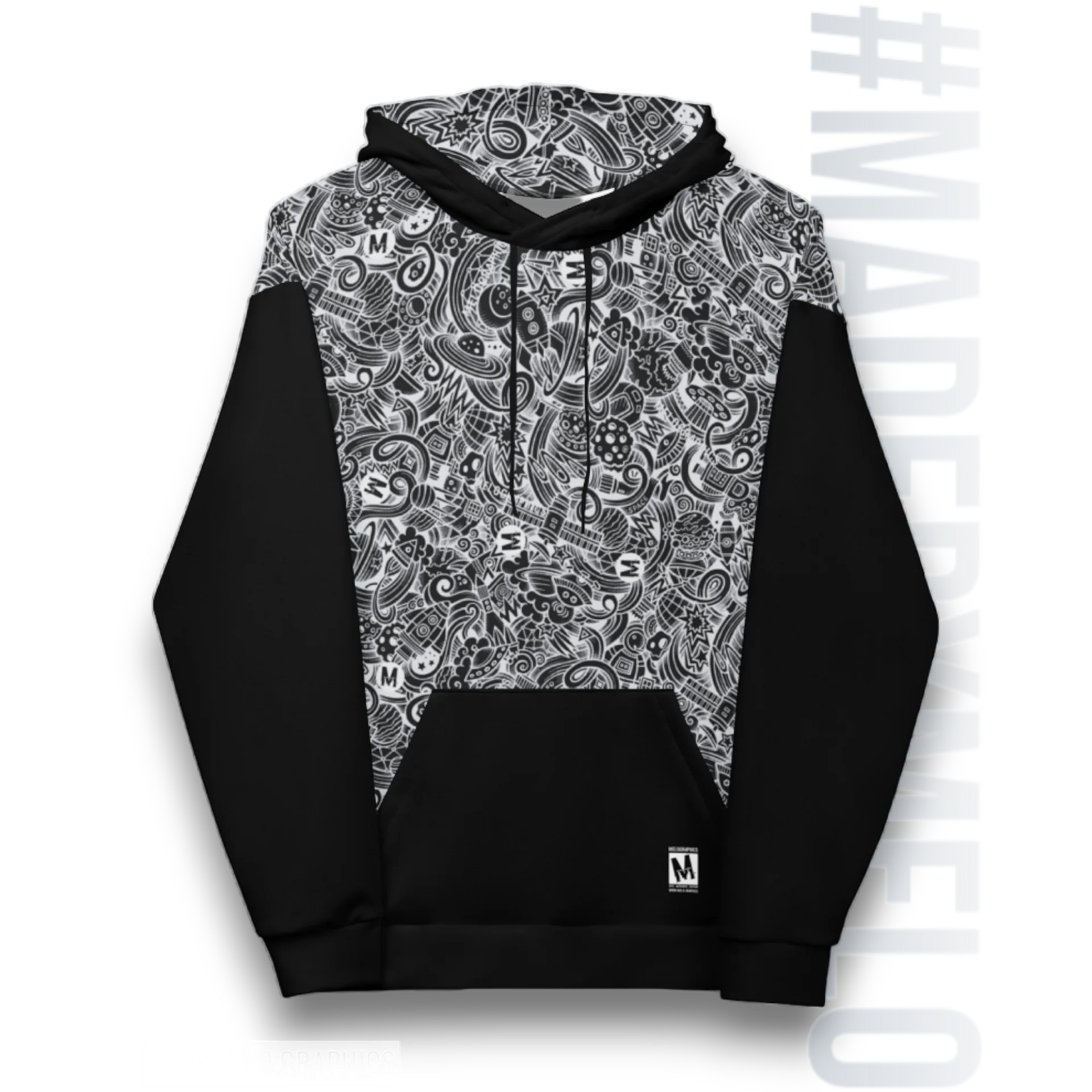 Dark Space Scribble - Ultimate Hoodie | #MadeByMELO product image (3)