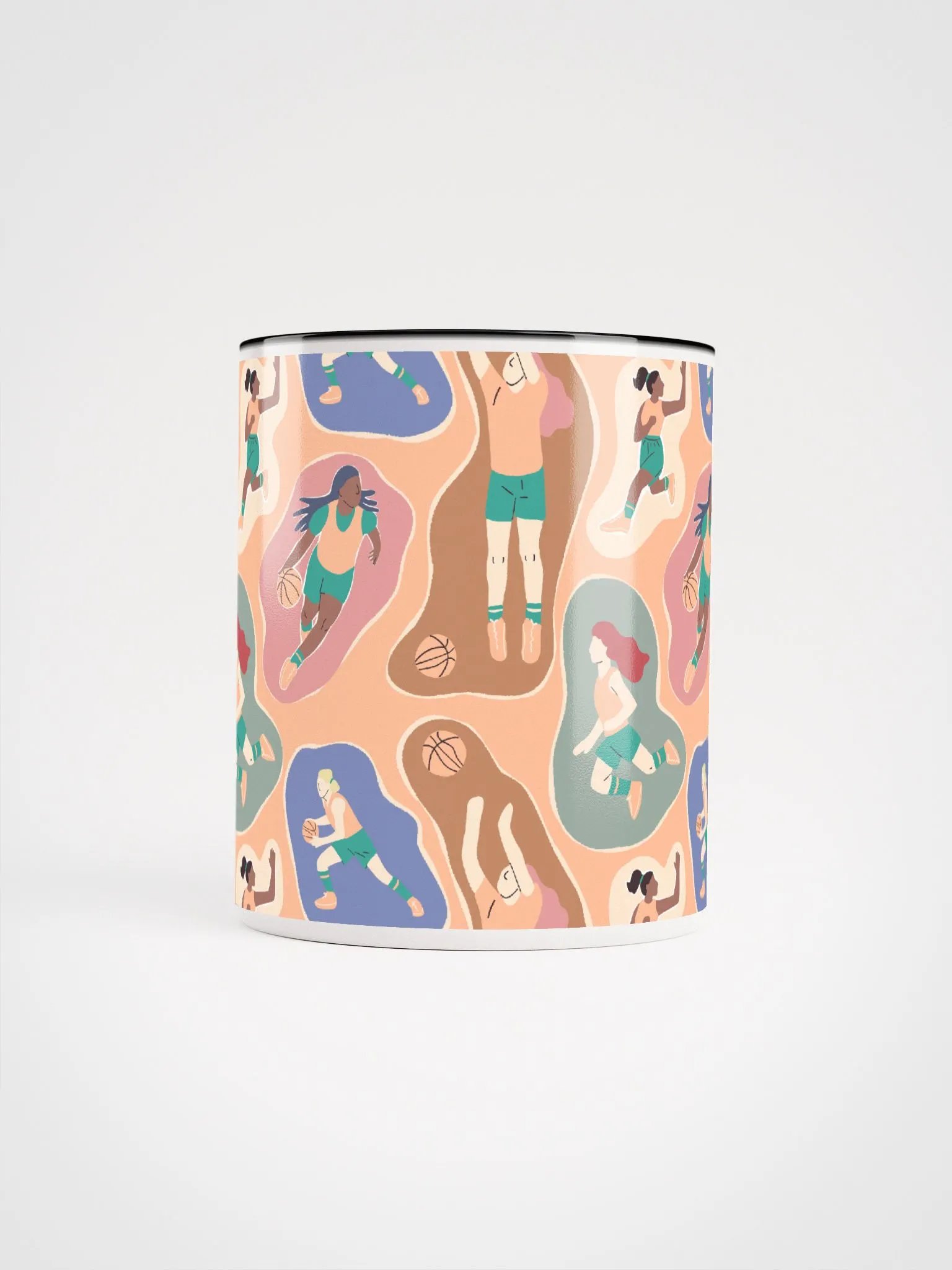 Empowered Play: Women's Basketball Elegance in Pantone Peach Fuzz product image (5)