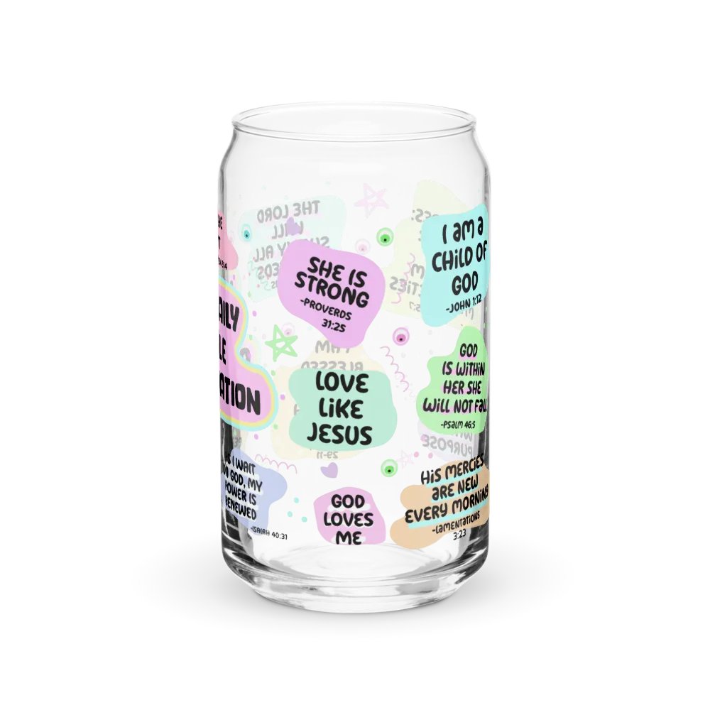 Bible Affirmation Can-Shaped Glass product image (6)