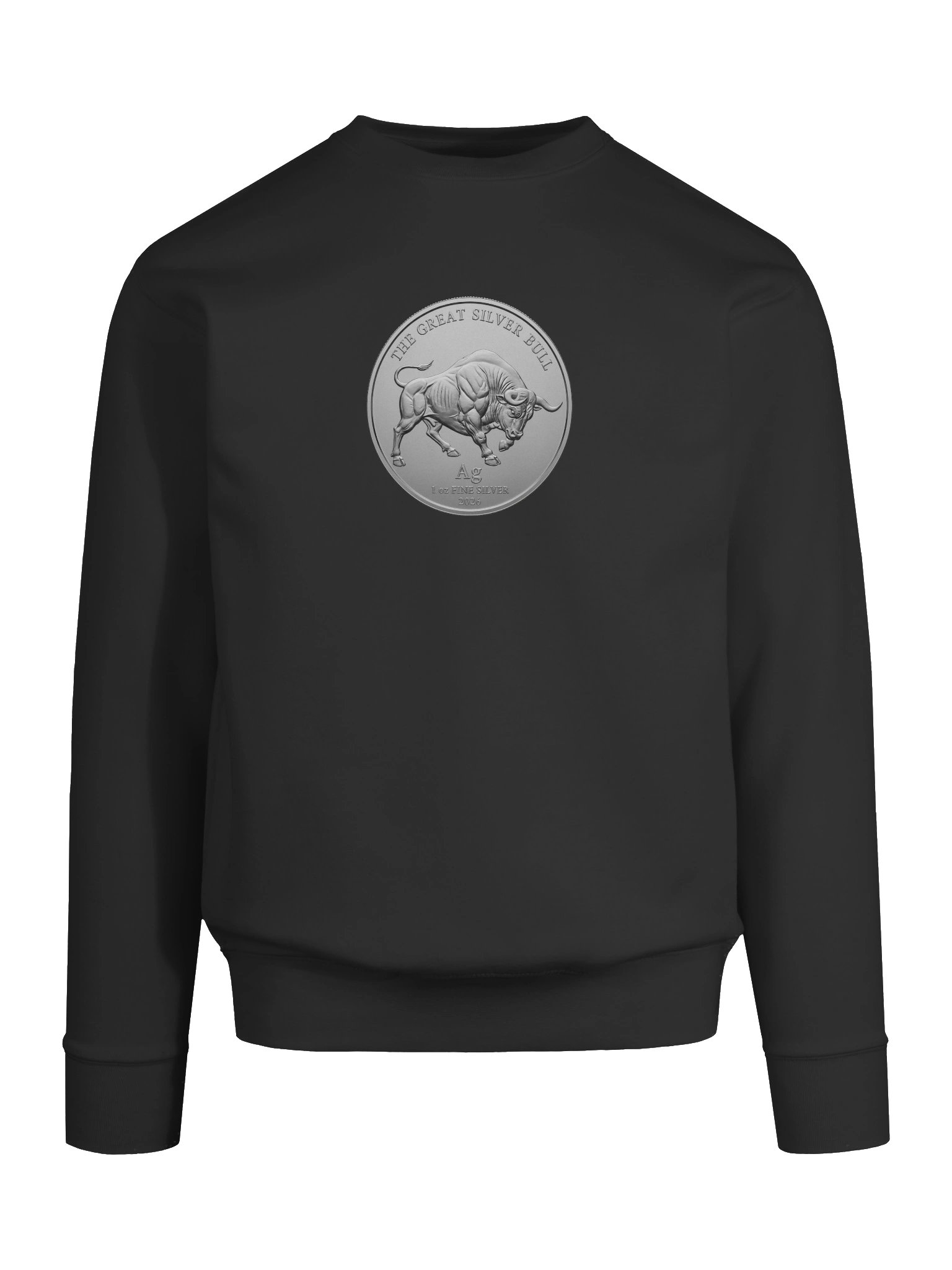 The Great Silver Bull Coin Crew-Neck Sweater product image (9)