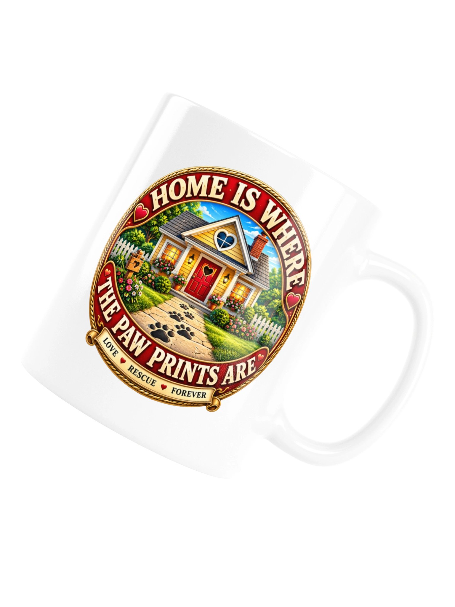 Home Is Where the Paw Prints Are Mug product image (5)