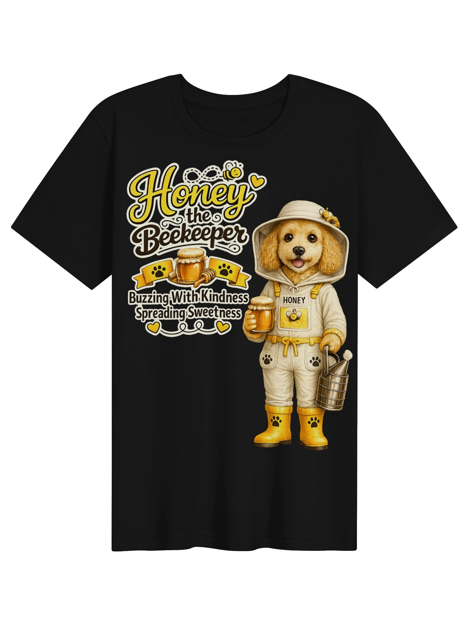 Honey the Beekeeper Dog Adult Tee product image (2)
