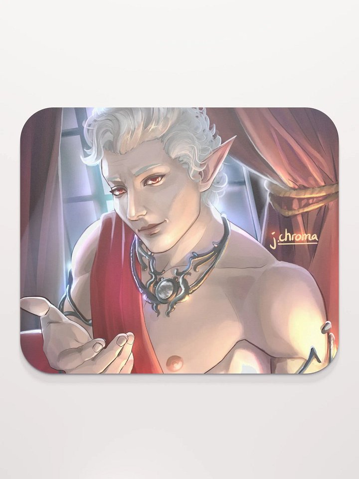 Vampire Valentine - Romantic Pinup Game Fanart - Game Mousepad - Art by CosmicChroma product image (2)