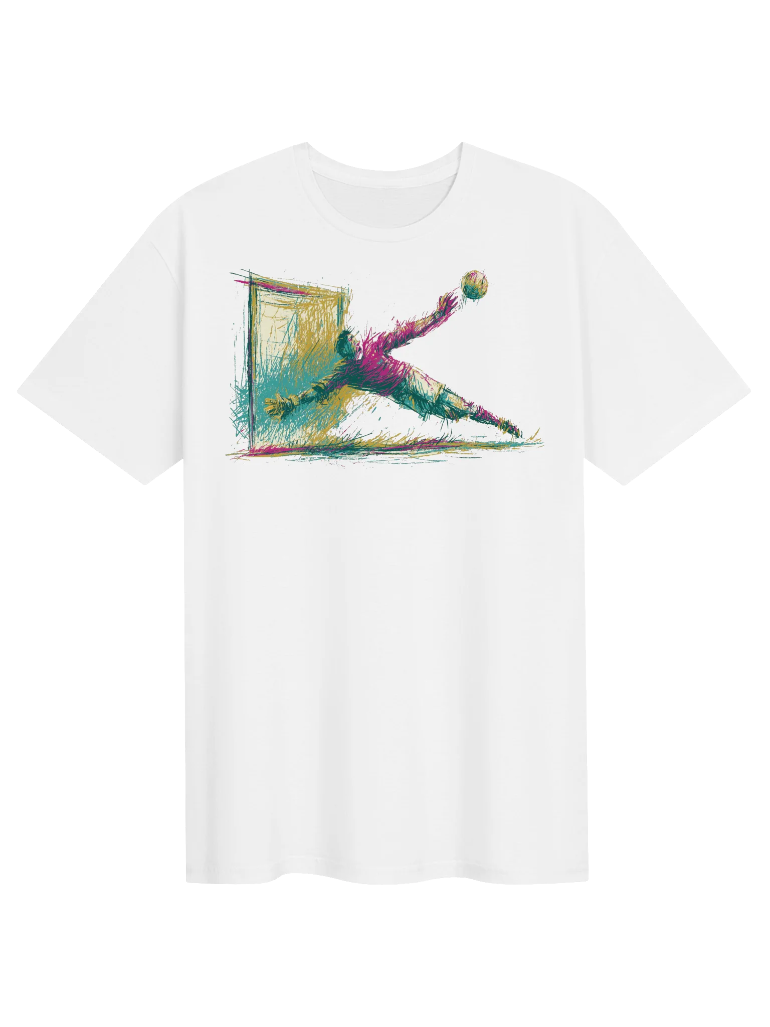 The Goalkeeper Dives Sketch Tee product image (1)
