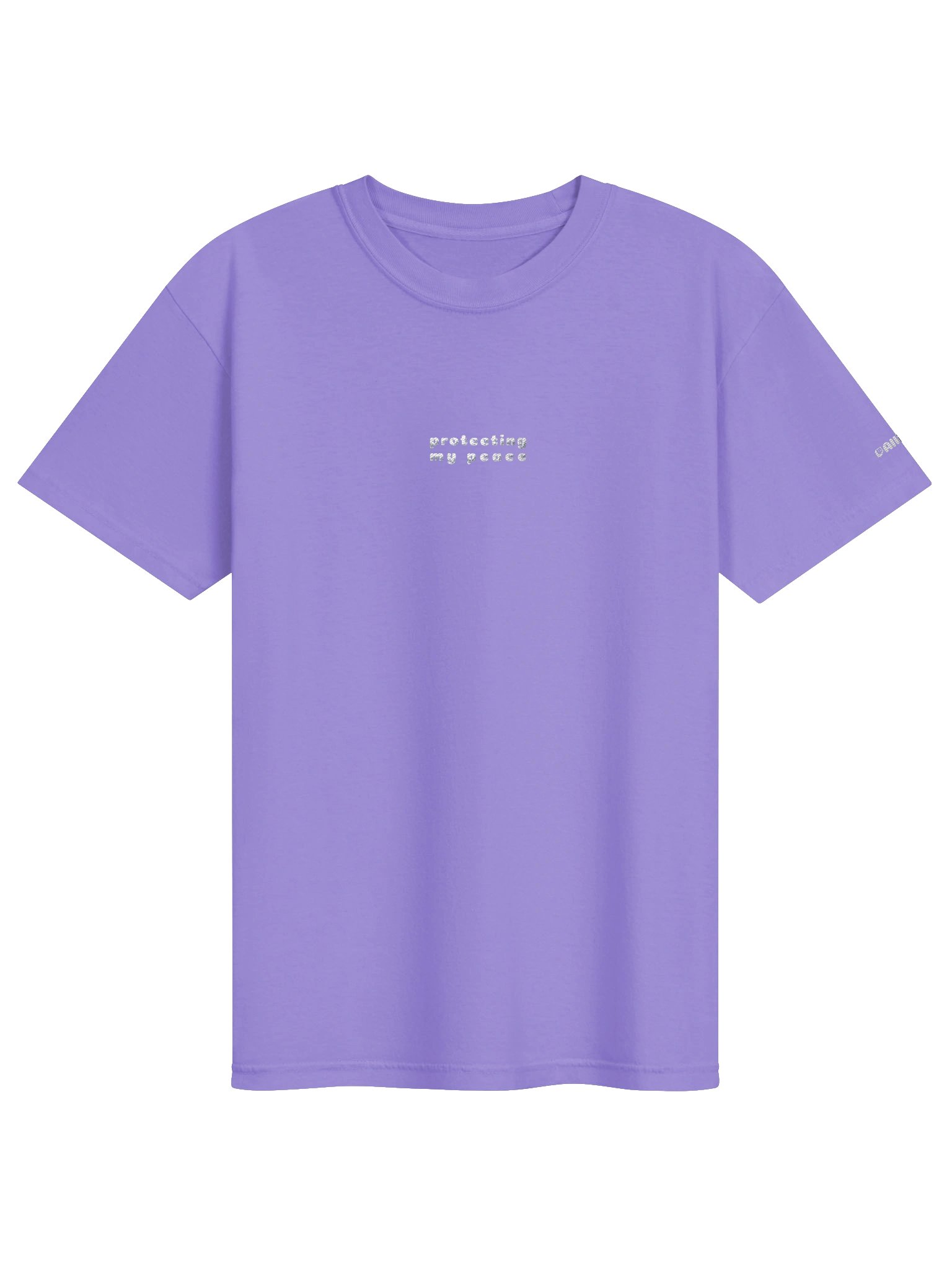 protecting my peace shirt - white embroidery product image (1)
