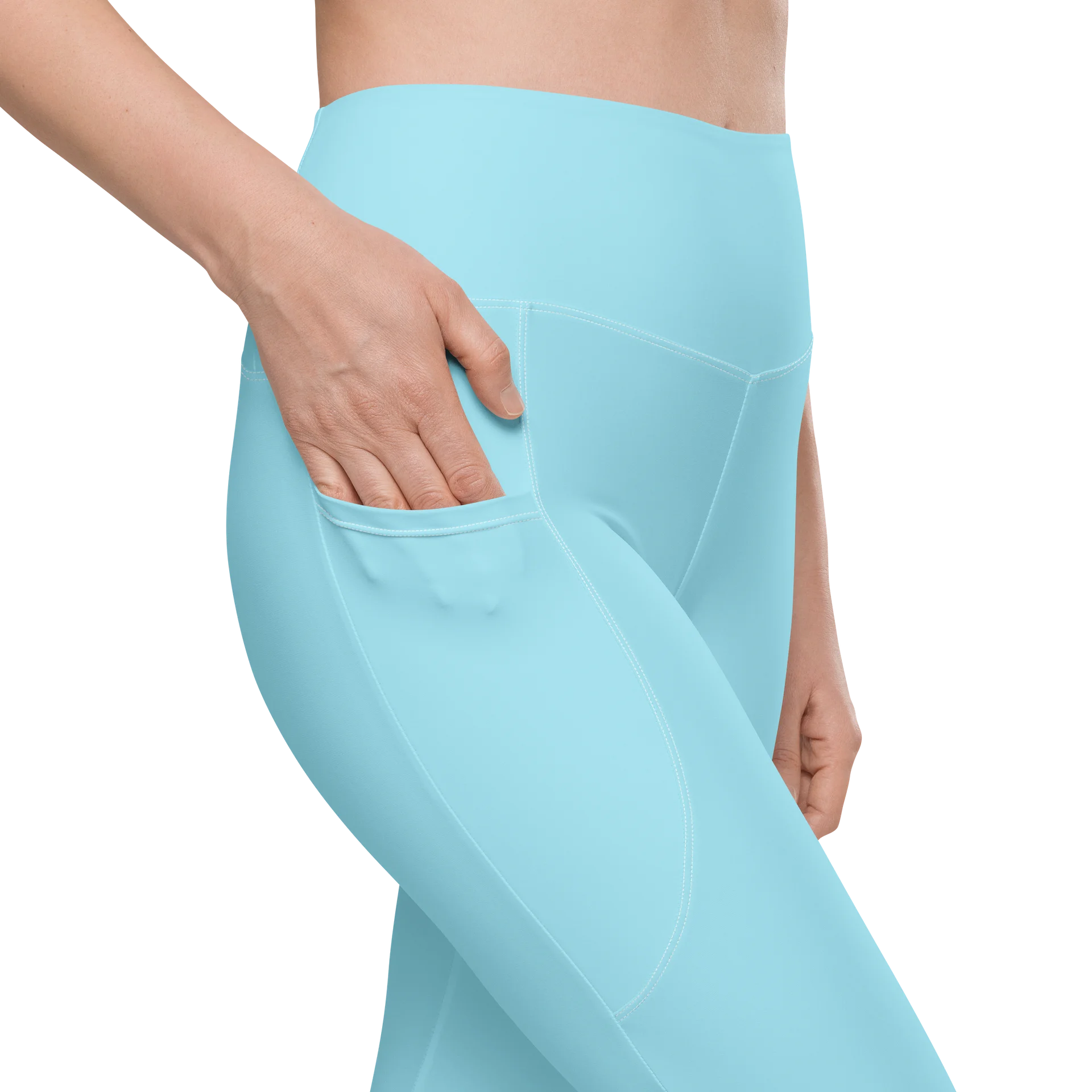 Light blue Leggings with Pockets product image (9)