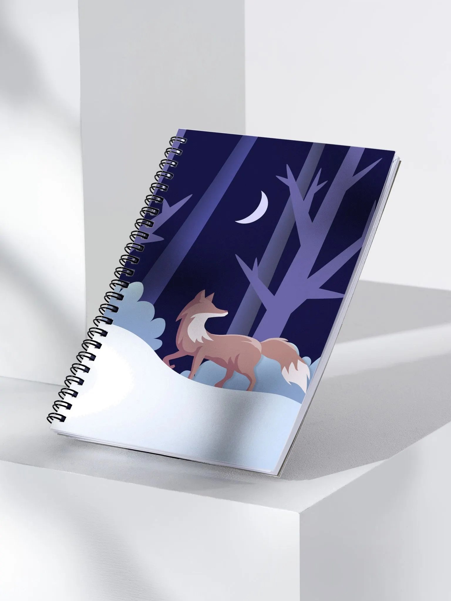 Winter Fox Spiral Notebook product image (3)