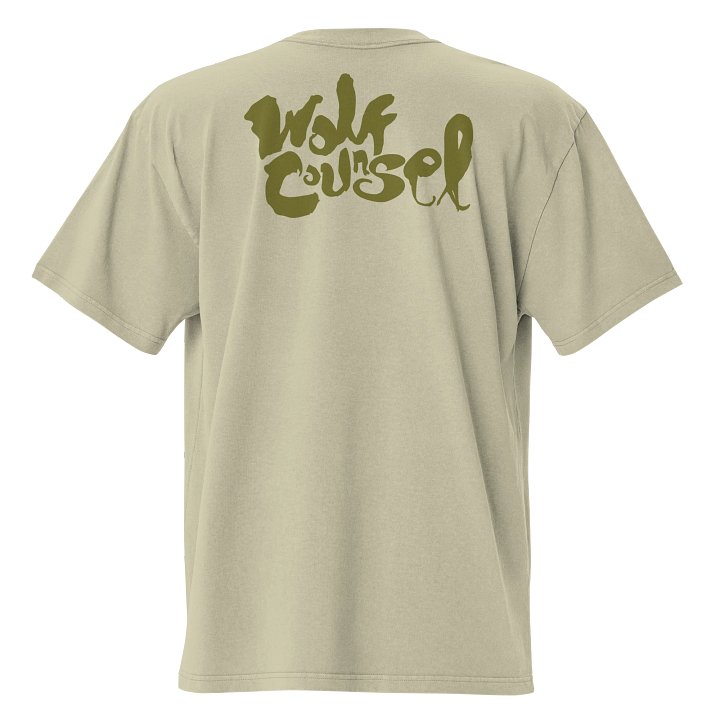 Wolf Counsel AS Colour Premium Oversized Faded T-Shirt (Front Patch) product image (2)