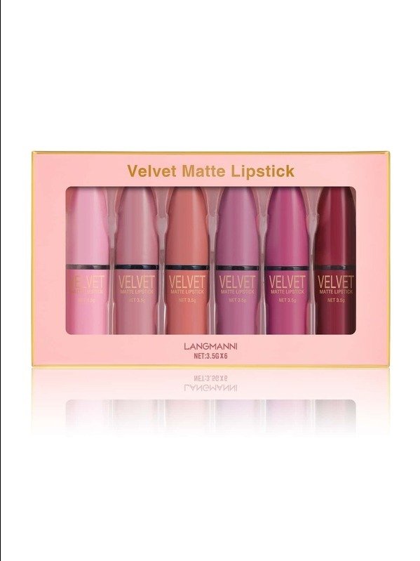 6 Colors Velvet Matte Lipstick Set product image (3)
