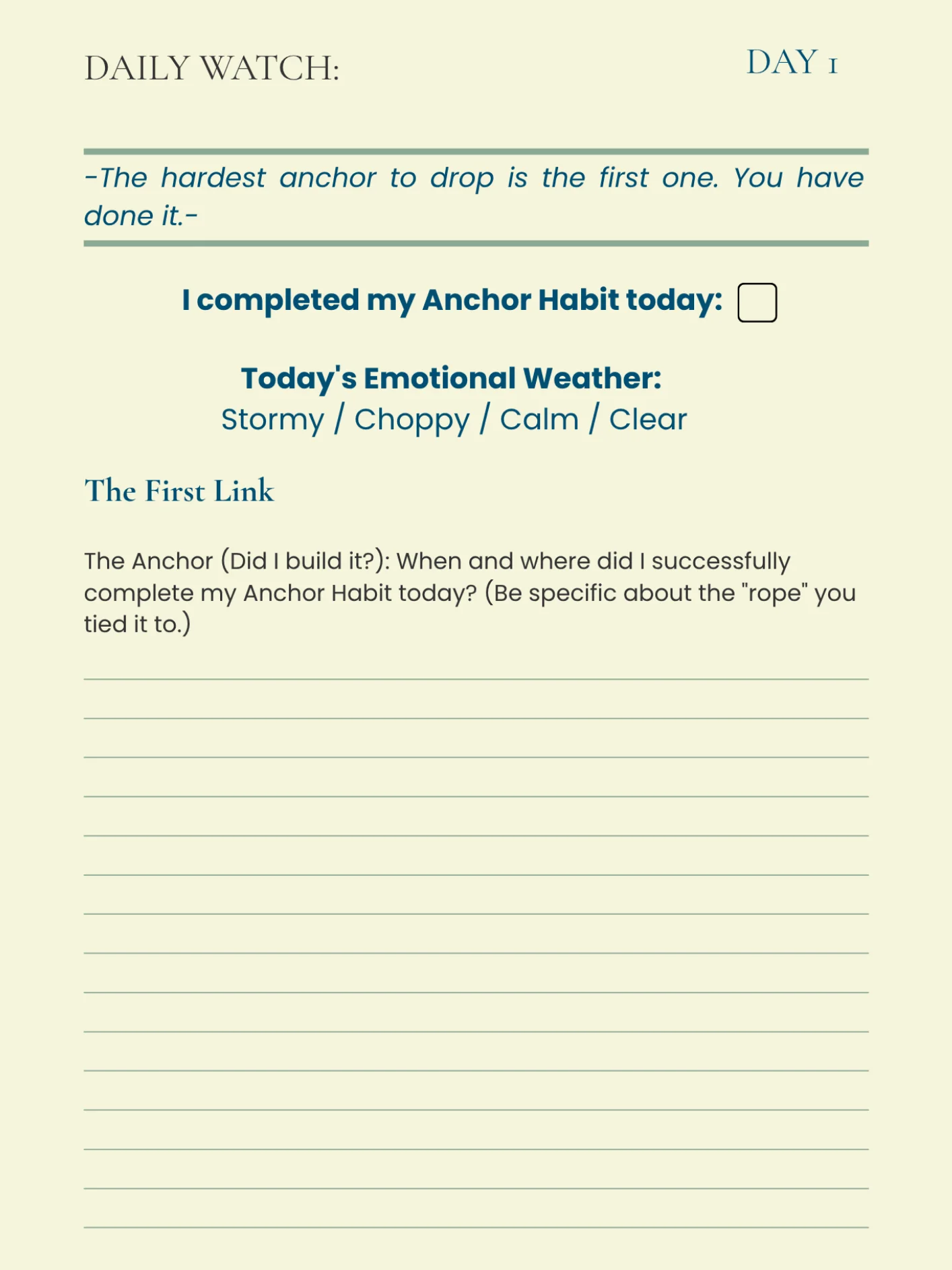 30-Day Guided Journal for Anxiety Relief | CBT Workbook (Digital Download) product image (3)