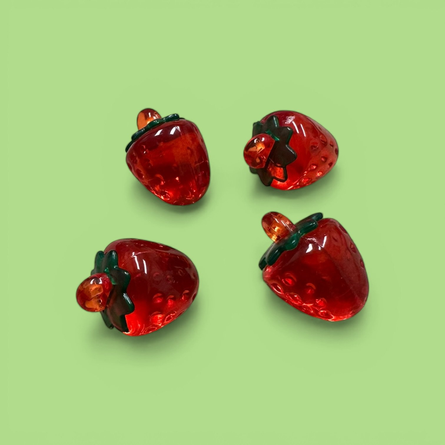 Strawberry Translucent Whinny Winners Braid and Bridle Charms for Horses | Little Shop of Ponies product image (1)