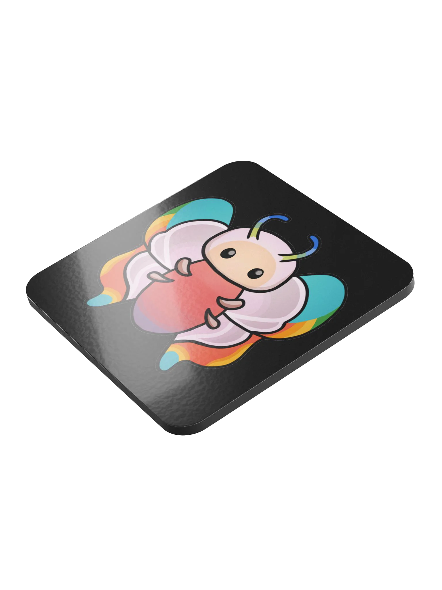 Palia Rainbow Butterfly - Glossed Cork Coaster product image (4)