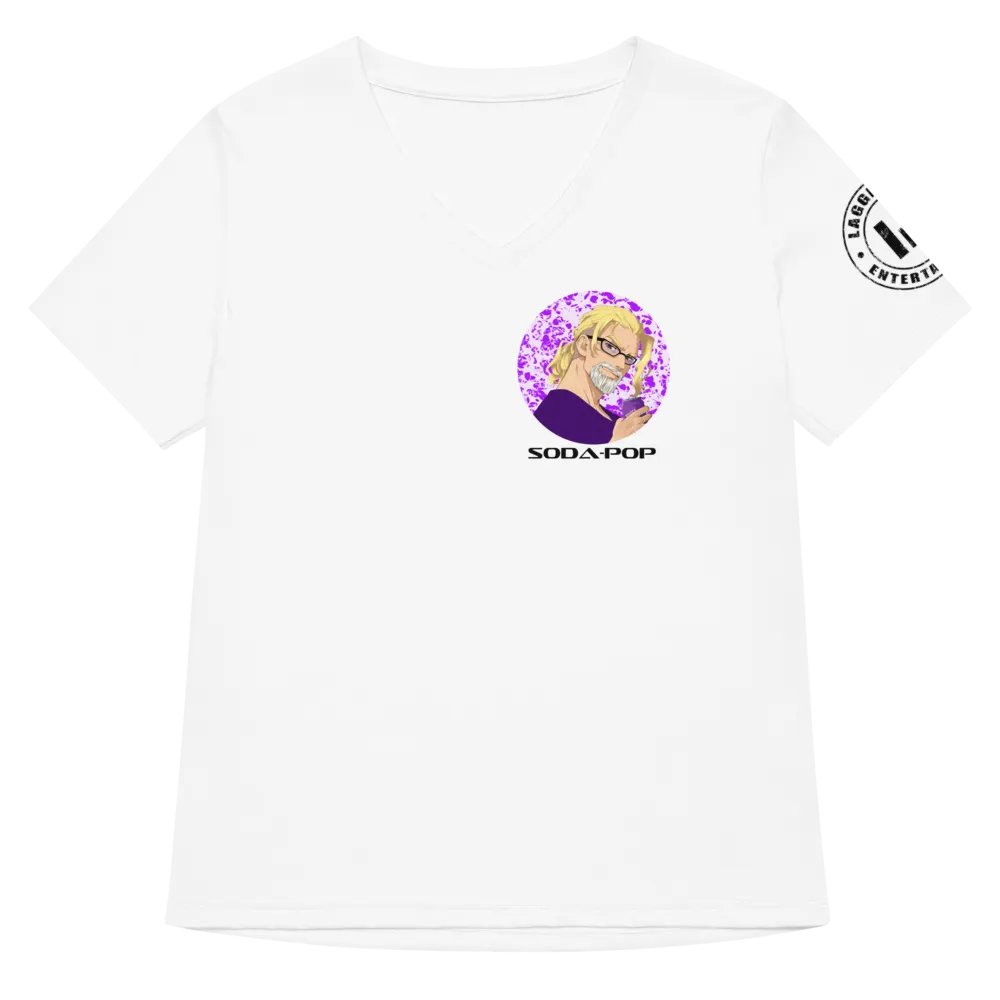 Woah dude V-neck tee white product image (7)
