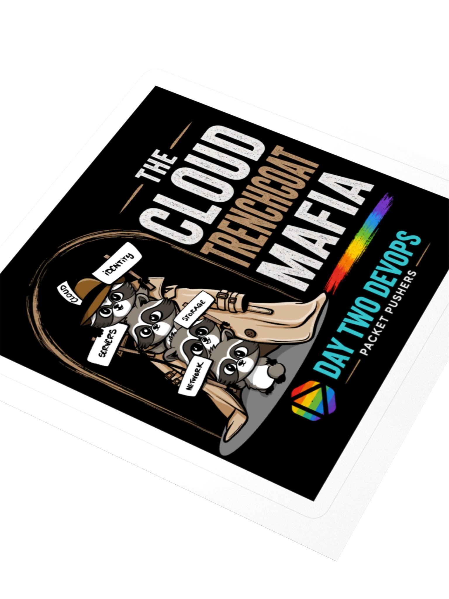 The Cloud Trenchcoat Mafia Kiss Cut Sticker product image (9)