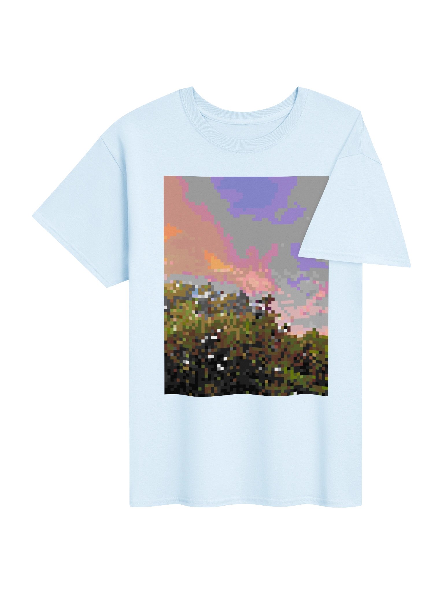 pixel candy sunset graphic tee product image (4)