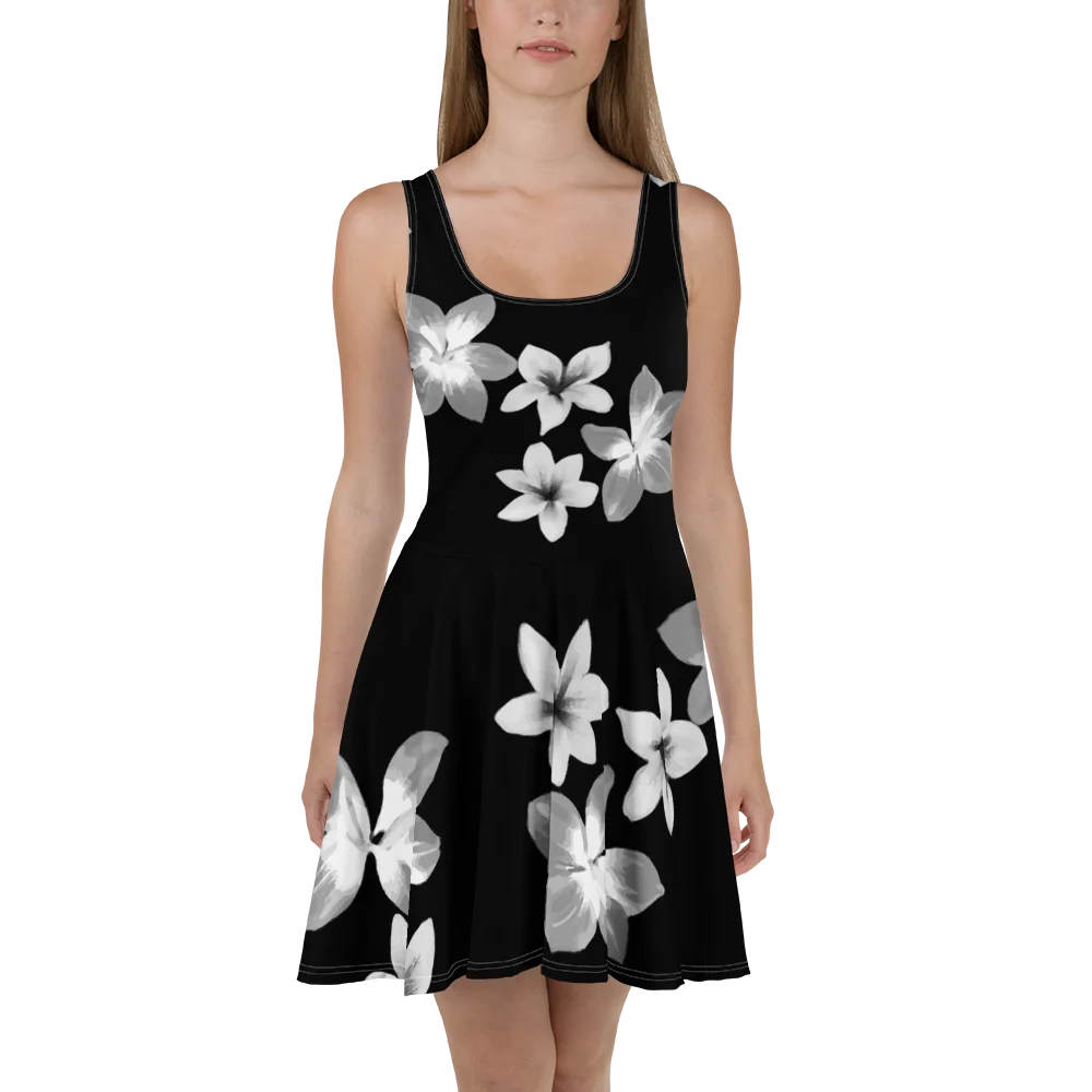 Volcanic Ash - Caribbean Soufriere Flower Print | Skater-Sun Dress product image (1)