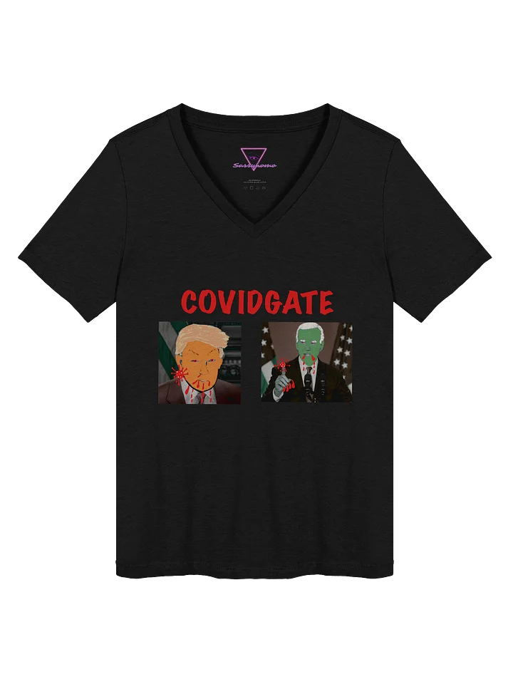 COVIDGATE v-neck tee product image (2)