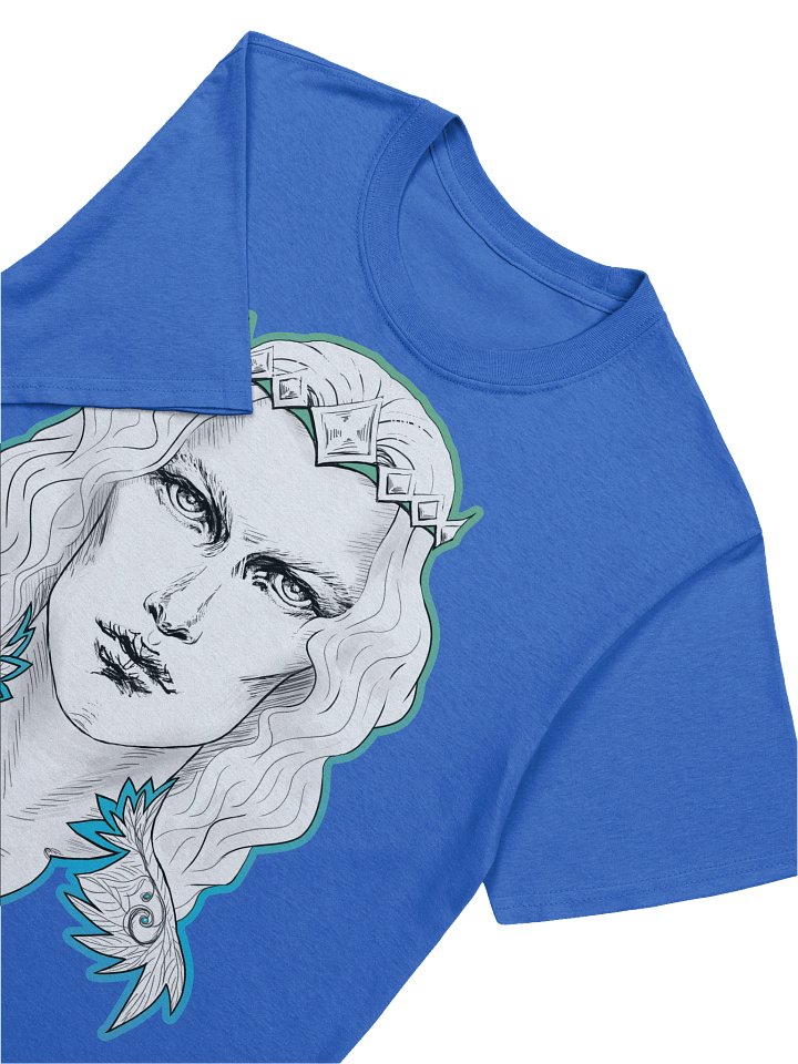 Prince Charming Sea Blue Lines Relaxed Fit Softstyle Unisex T-Shirt product image (2)