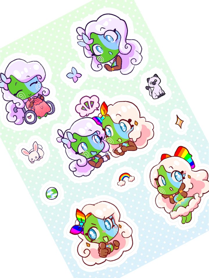 Earth and Terra Sticker Sheet product image (1)