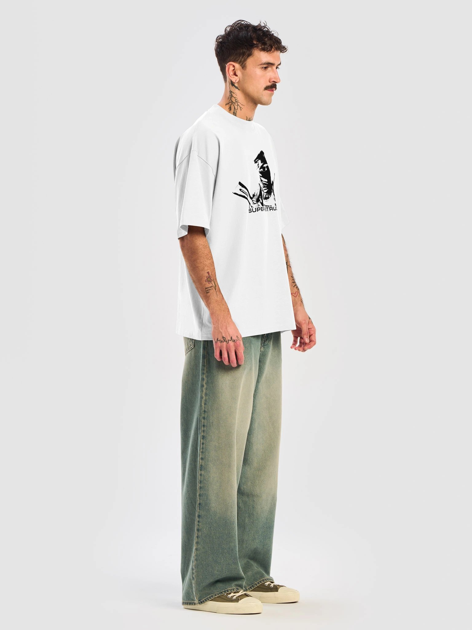 Resistance Fighter Title Oversized Organic Tee product image (7)