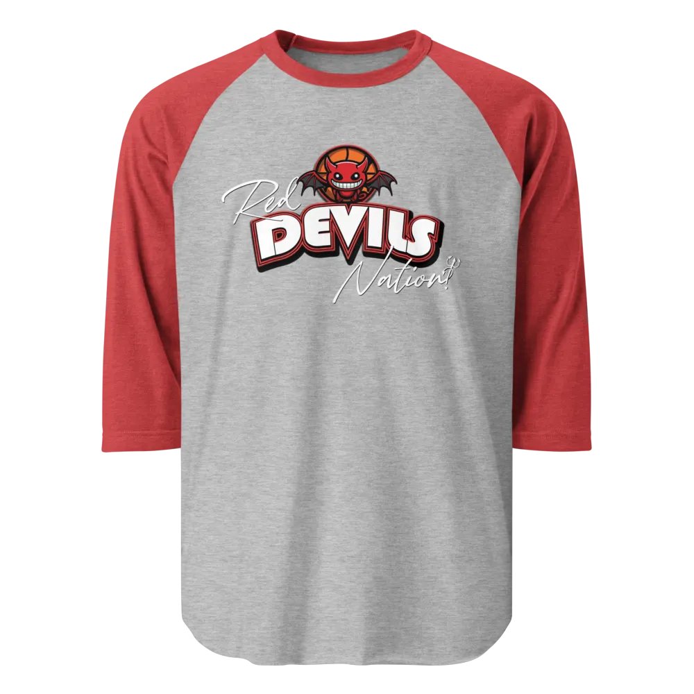 Devils Nation Basketball - Tultex Fine Jersey Raglan Tee product image (1)