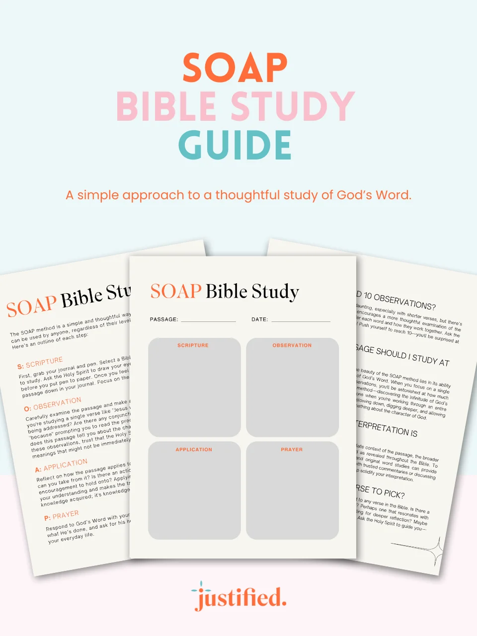 S.O.A.P. Bible Study Guide product image (1)