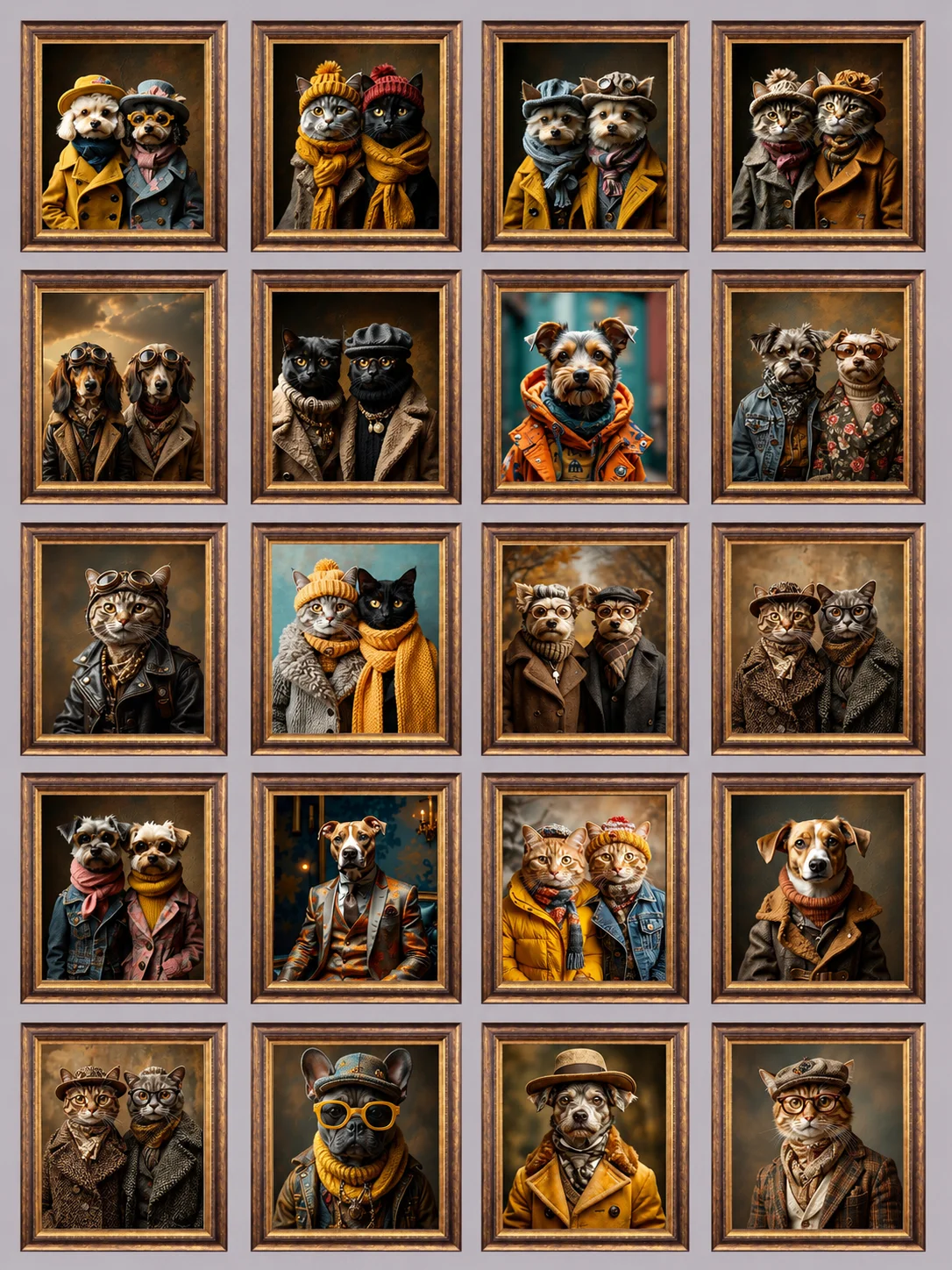 Royal Pet Portrait Wall Art Bundle, 1150+ product image (3)