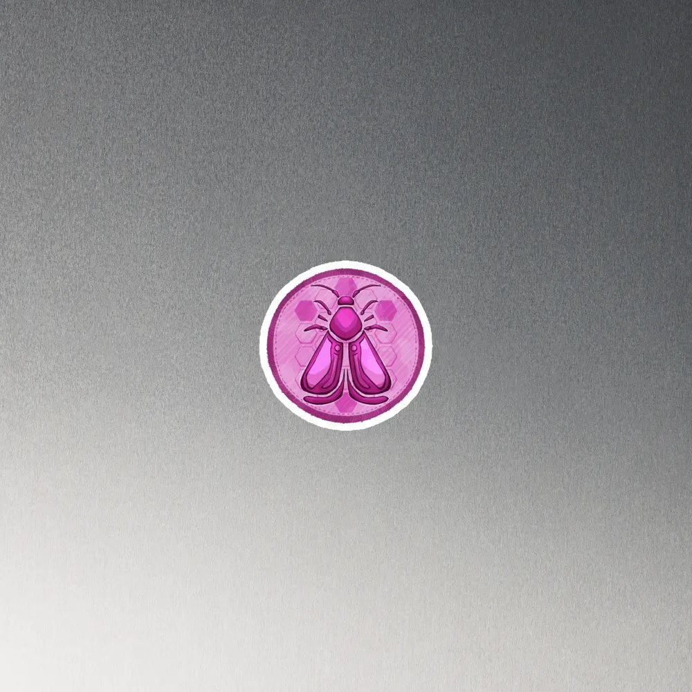 Magenta Moths Magnet product image (2)