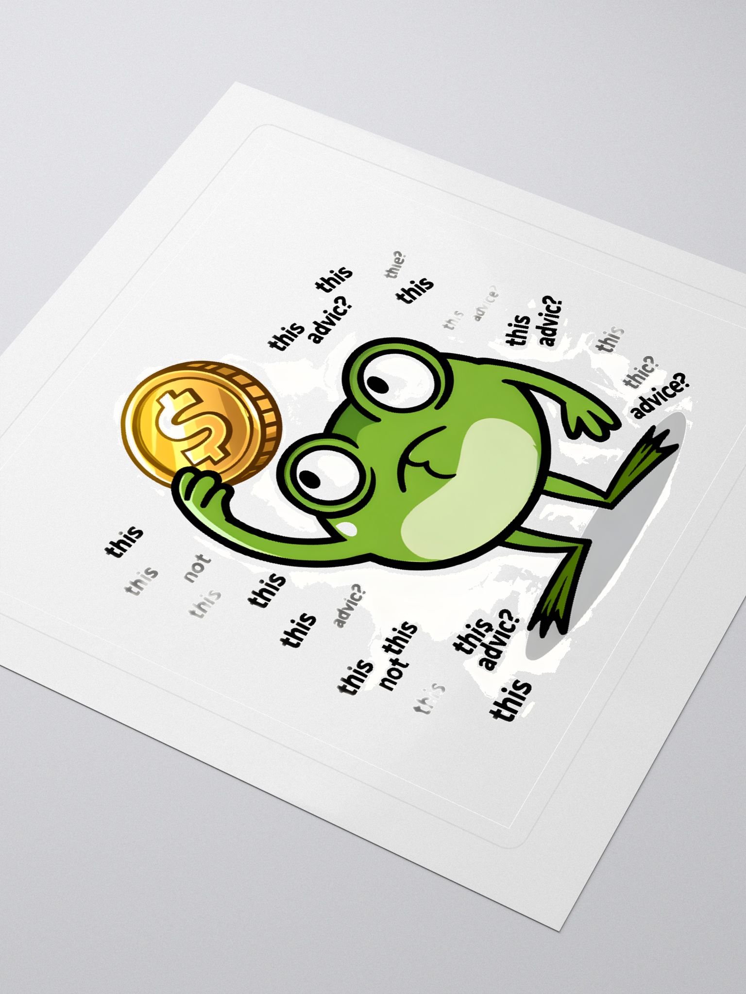 Funny Finance Frog Sticker product image (3)