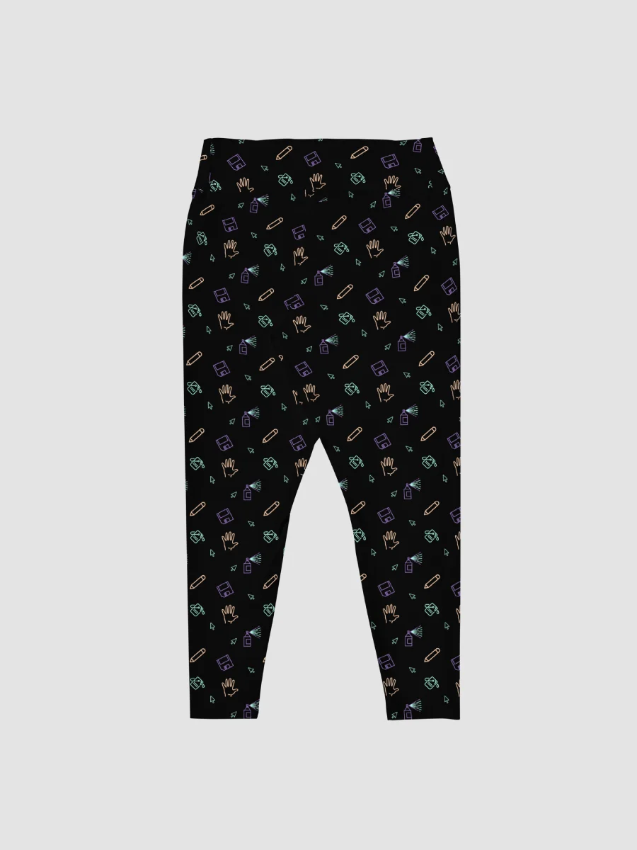 Computer Lab pattern plus size leggings product image (4)