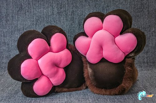 Plush Sock Paws XL — Premade Brown