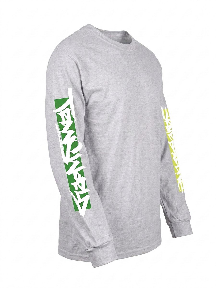 Eli Morgan Gesner Handstyle Heather Gray Longsleeve T-Shirt product image (2)