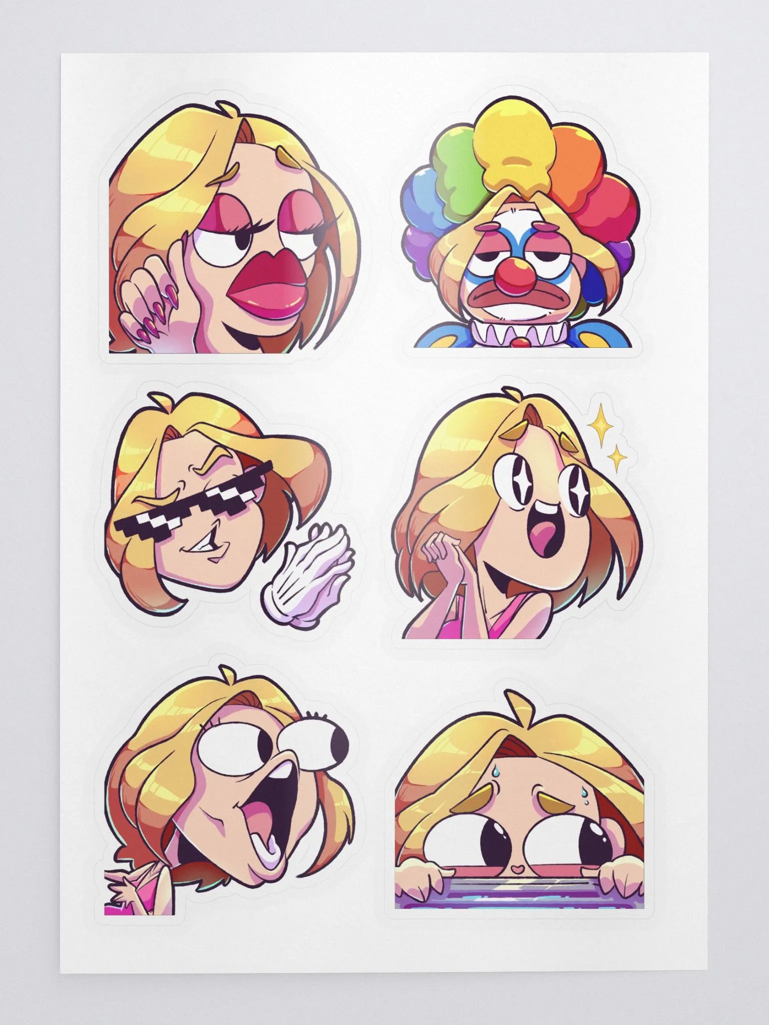 Emote Sticker Sheet [Page 2] product image (1)