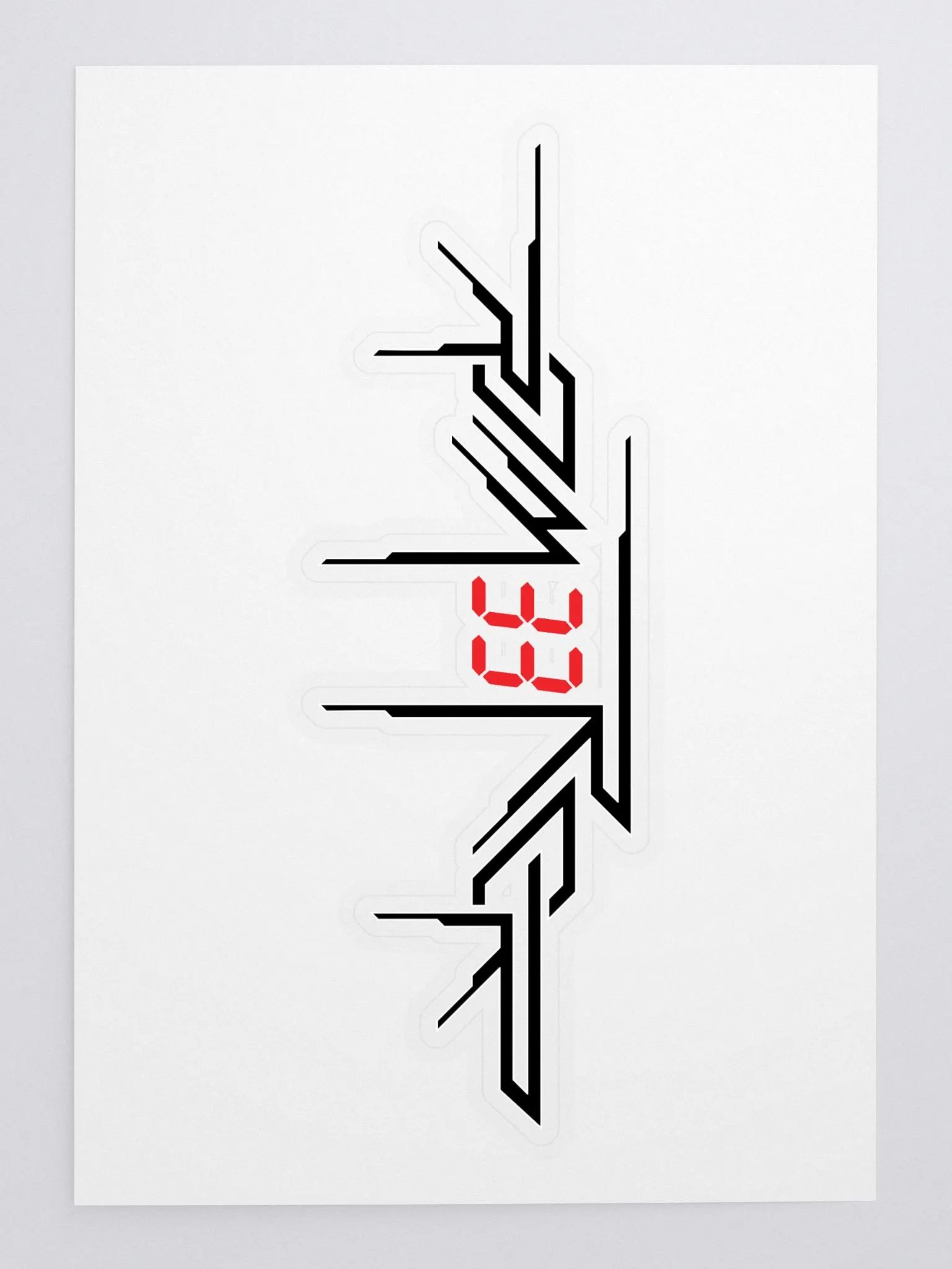 ROM33ROR Logo Sticker (Black) product image (3)