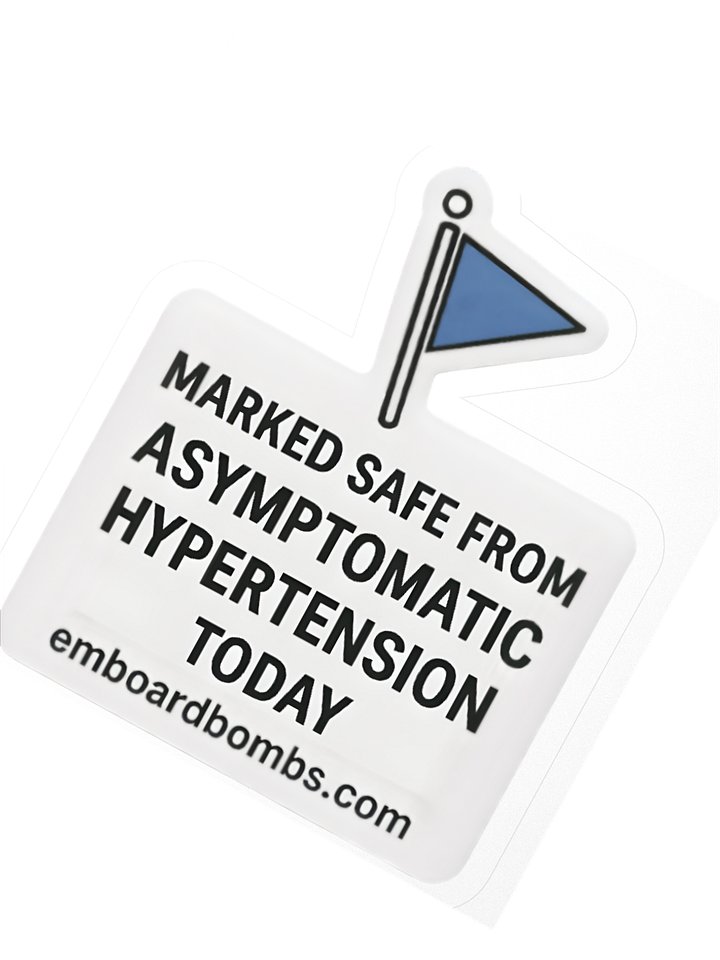 Marked Safe from Asymptomatic Hypertension Sticker product image (2)