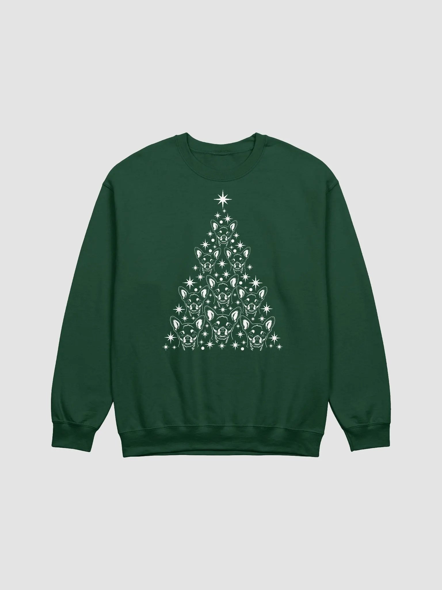 Chihuahua(3) Christmas Tree Sweatshirt Design for Chihuahua Paw-rents product image (13)