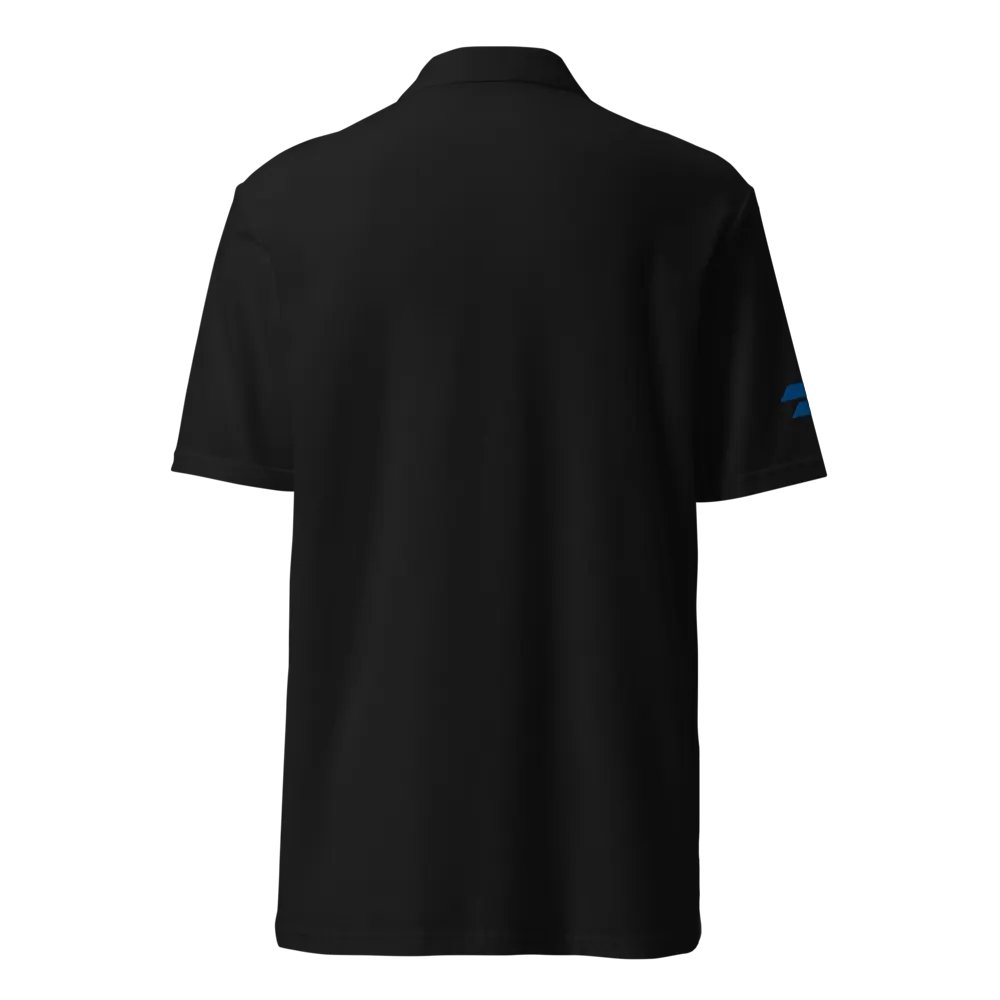 POWERED BY JET A1 - PIQUE BLACK POLO SHIRT product image (10)