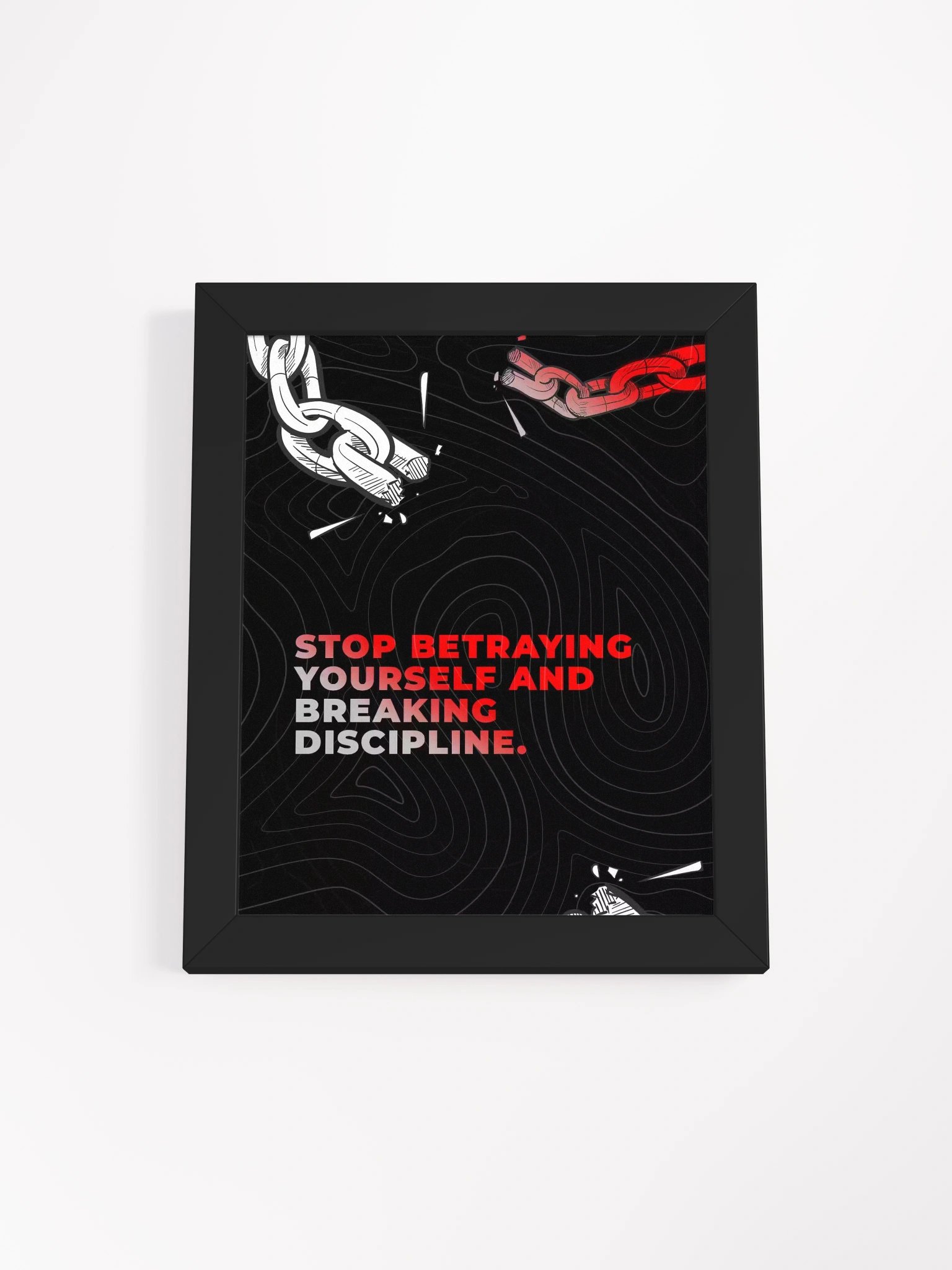 Motivational Wall Art, Wood Framed Poster product image (1)