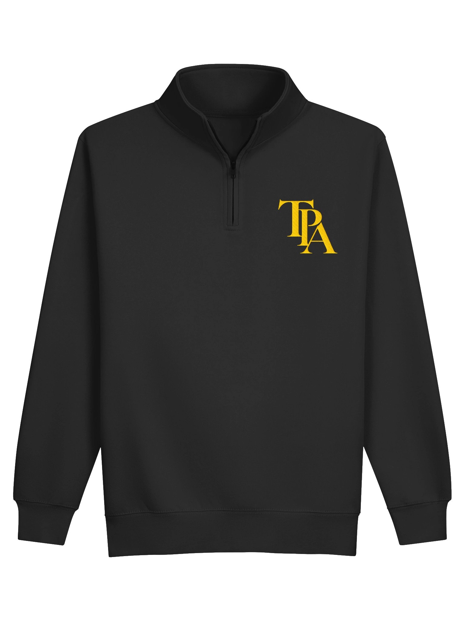 Premium Quarter Zip - Black - Monogram product image (1)