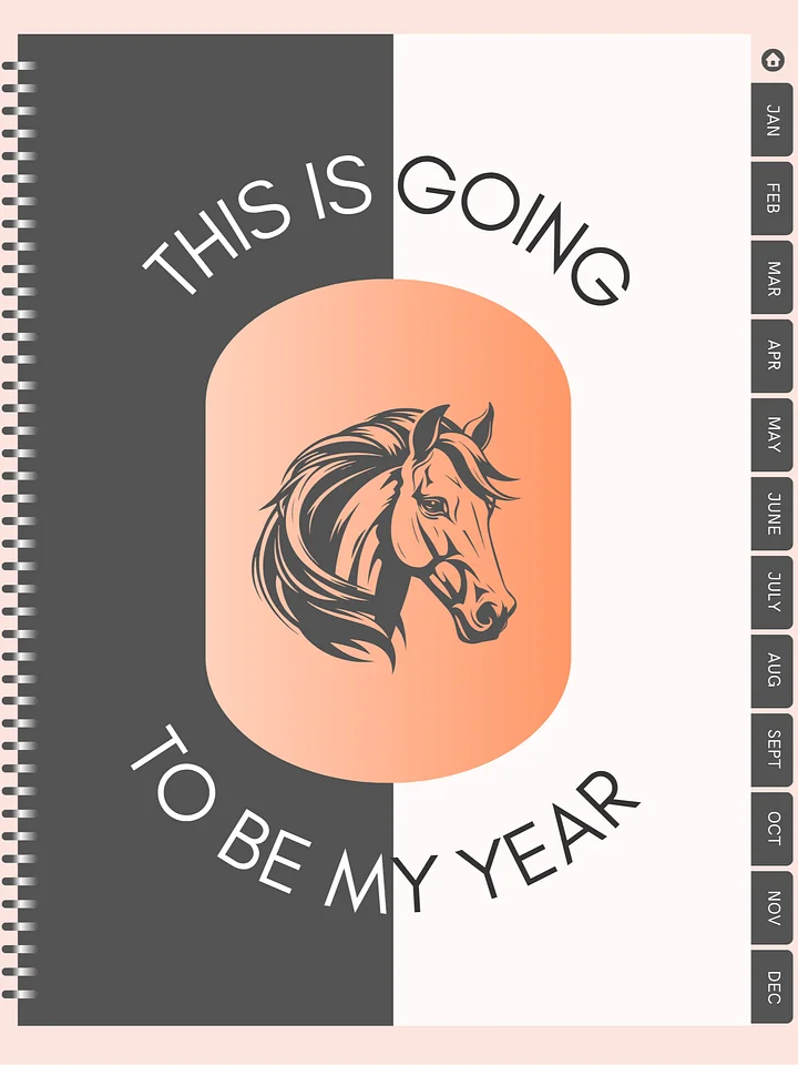 This Is Going To Be My Year - The Year Of The Horse Digital Planner product image (1)