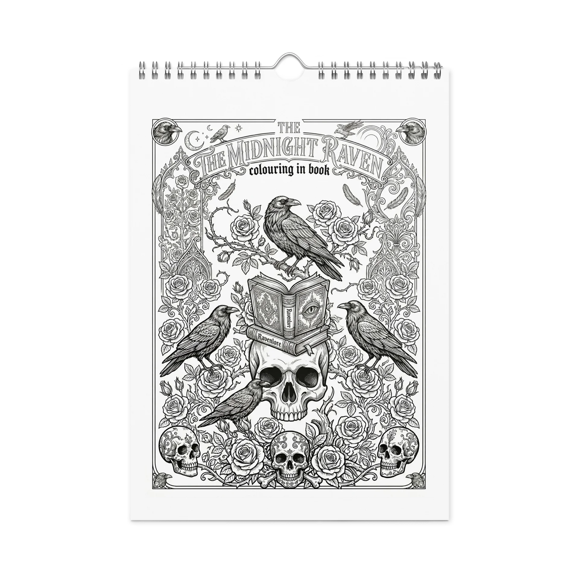 Midnight Raven Colouring In Book product image (1)